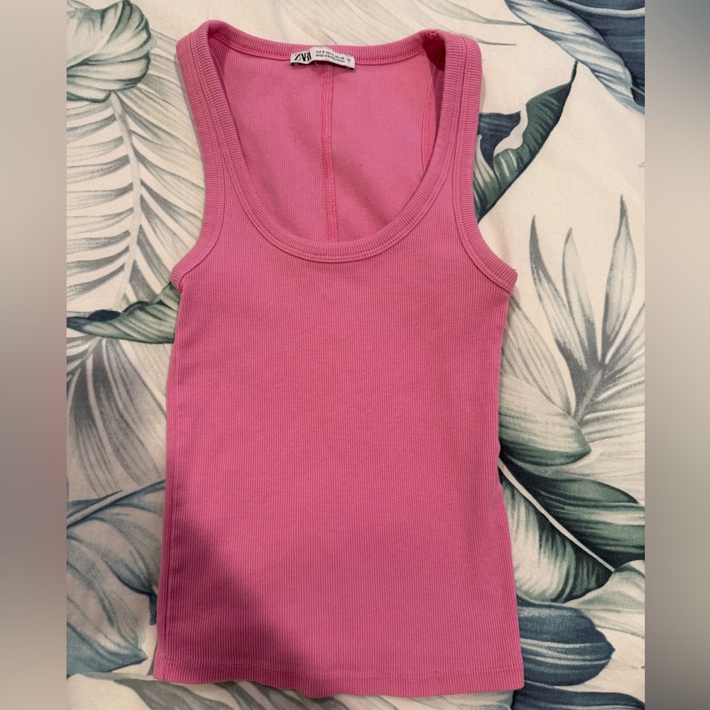 Zara Vibrant Pink Knit Top